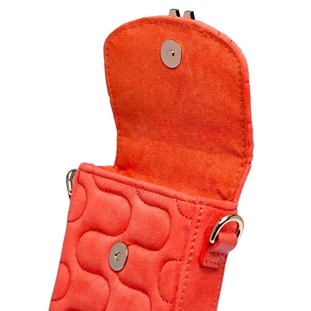 Wolf WOLF Women's Mimi Swirl Phone Bag in Light Red - 4