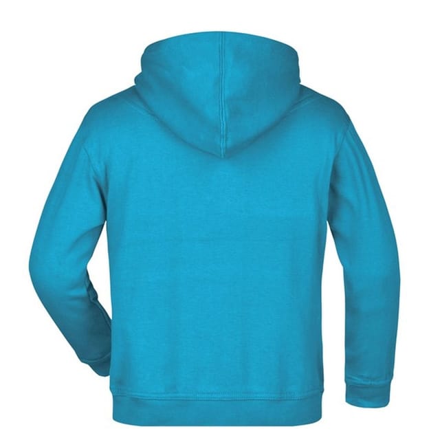 James and Nicholson James and Nicholson Men's Moisture Wicking Hoodie in Turquoise - 2