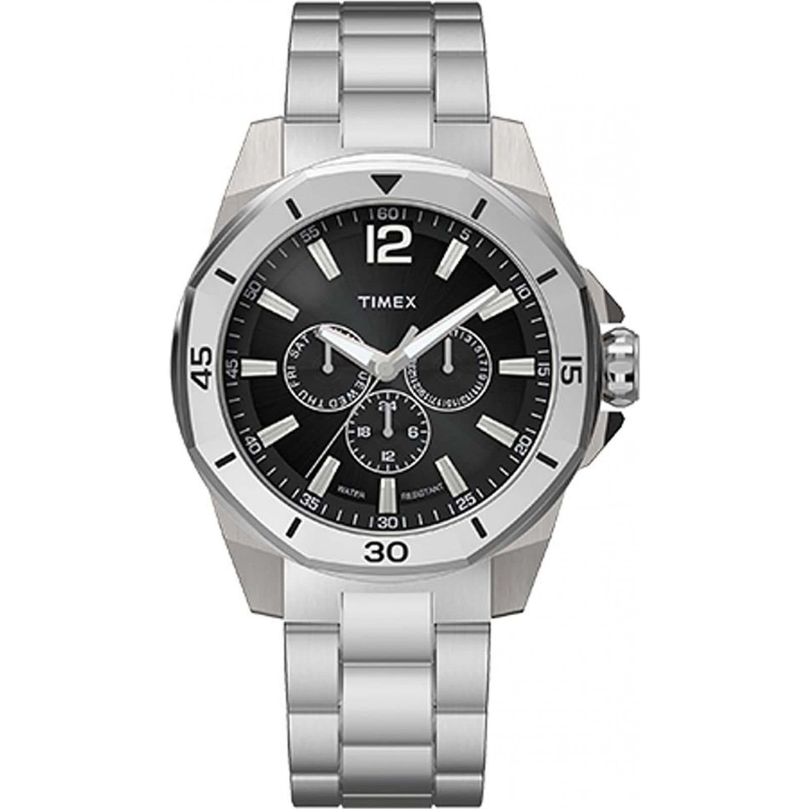 Timex Timex Men's TW2W79900 Essex 46mm Quartz Watch in Silver
