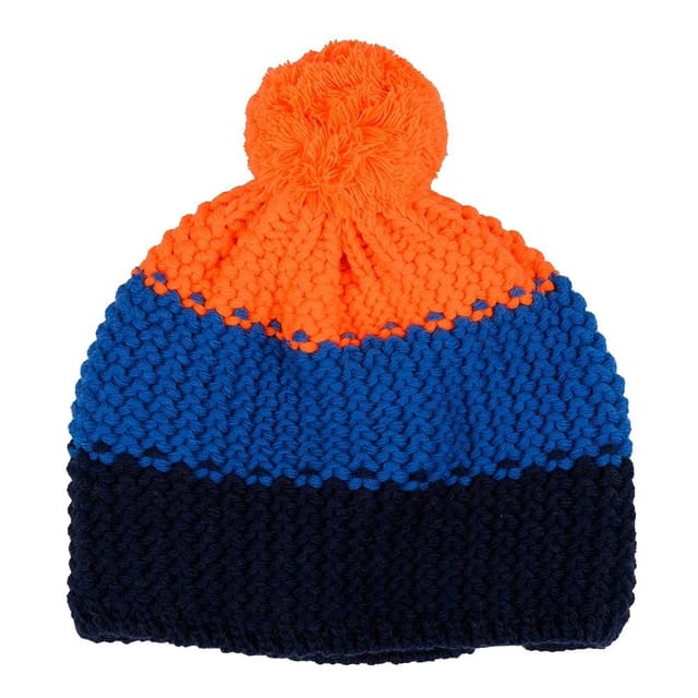 4F 4F Men's H4Z22 Colour Block Pom Pom Beanie in Black - 2