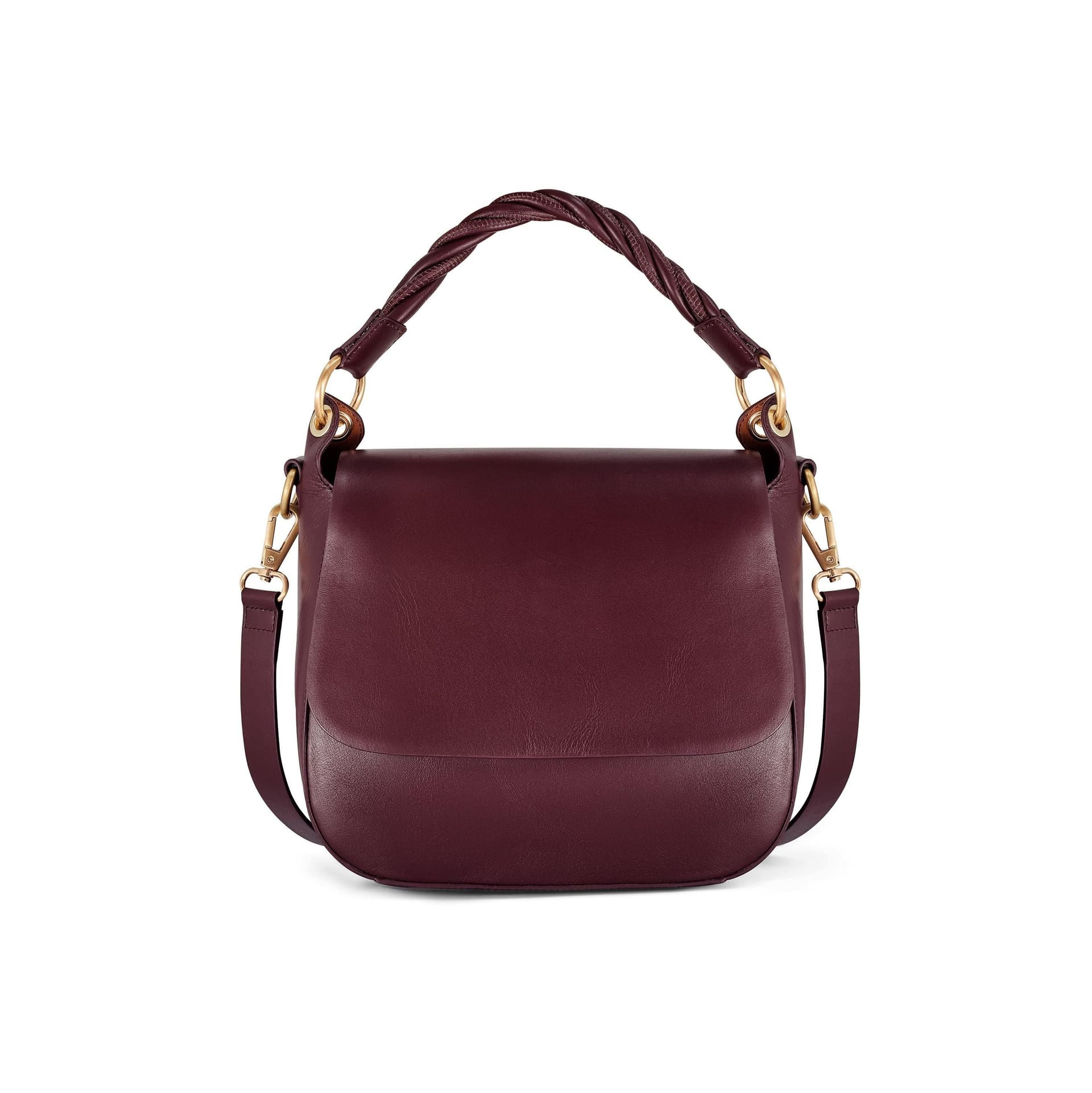 Clarks Clarks Women's Twist Midi Burgundy Leather Shoulder Bag