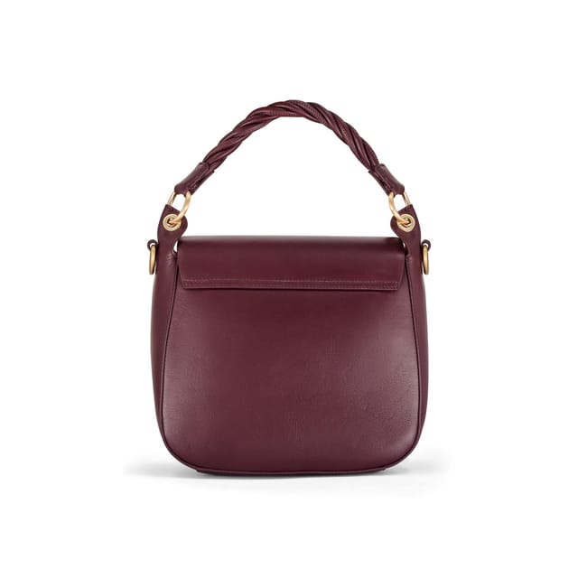 Clarks Clarks Women's Twist Midi Burgundy Leather Shoulder Bag, Cross Body Bag - 2