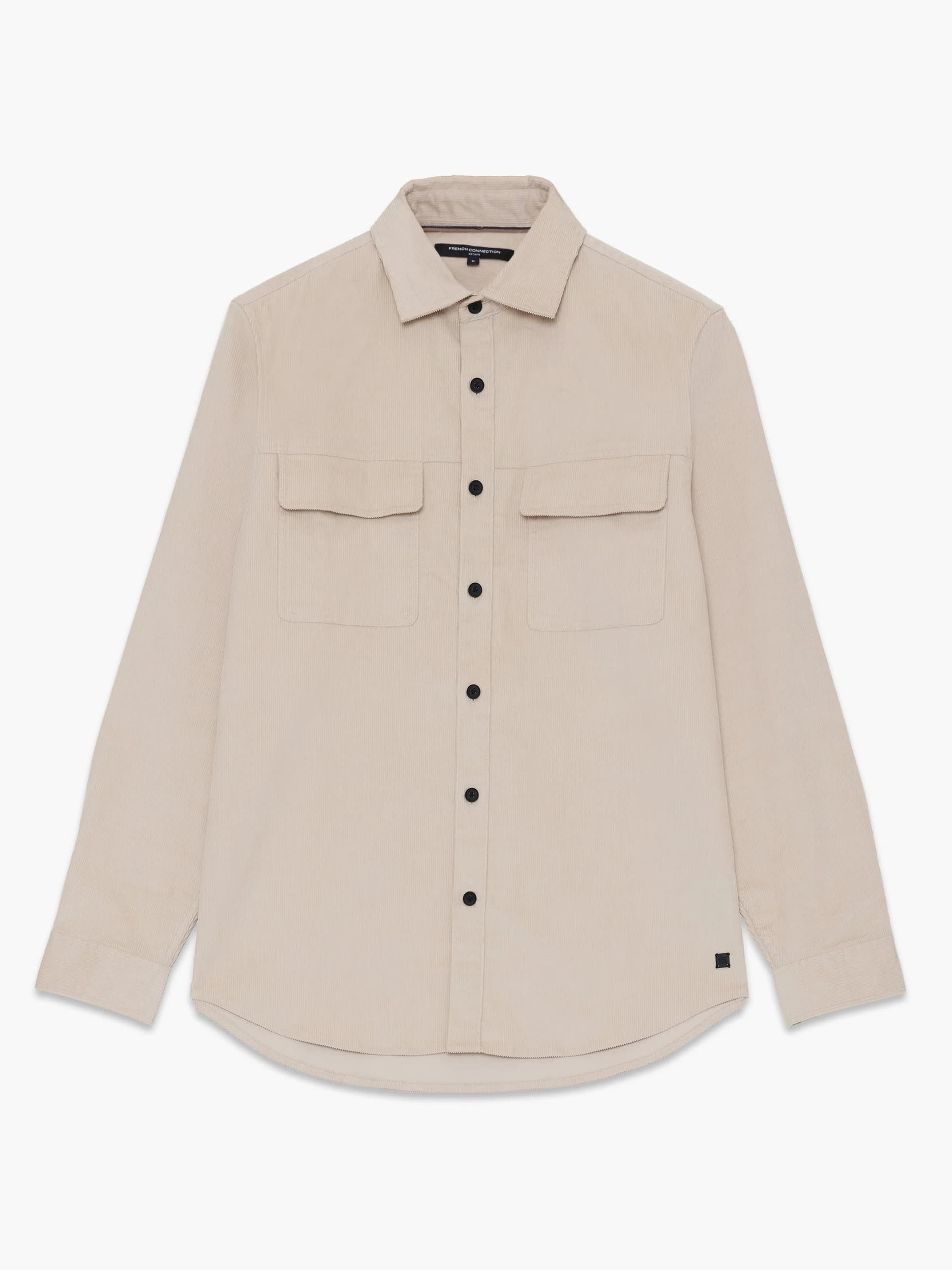 French Connection Sand Corduroy Utility Shirt Sand