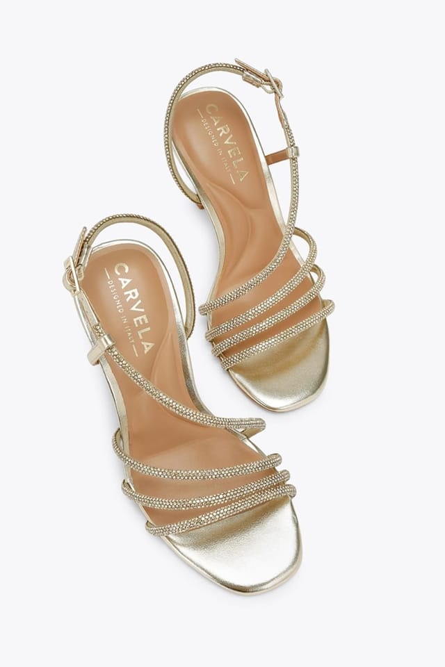 Carvela Carvela Women's 'Paparazza Jewel Wide Fit' Fabric Heels in Gold - 2