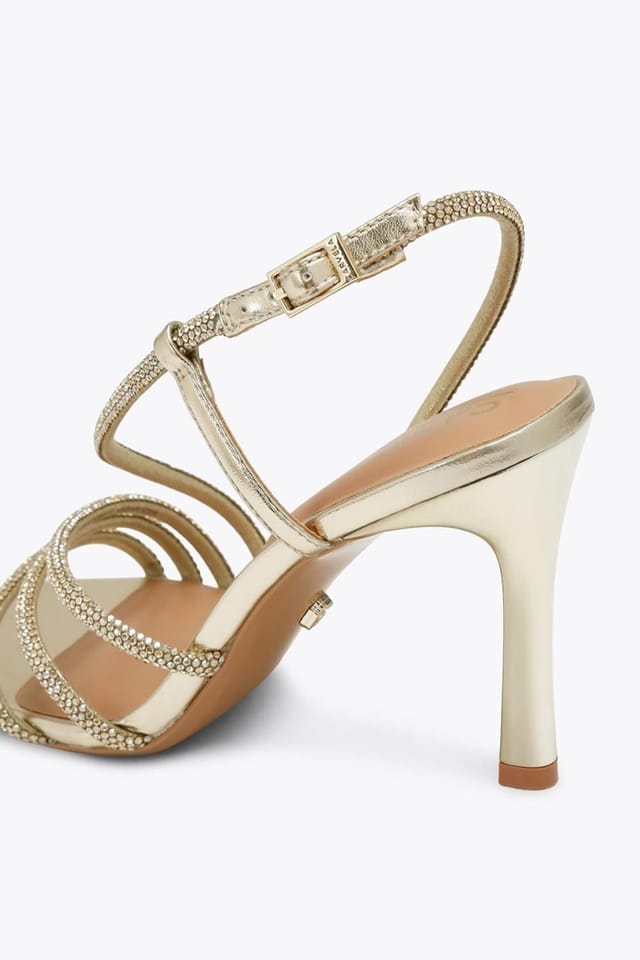 Carvela Carvela Women's 'Paparazza Jewel Wide Fit' Fabric Heels in Gold - 3