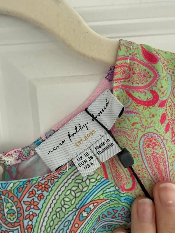 Never Fully Dressed Never Fully Dressed Paisley Print Midi Dress – Brand New – UK 10 (Fits UK 8)