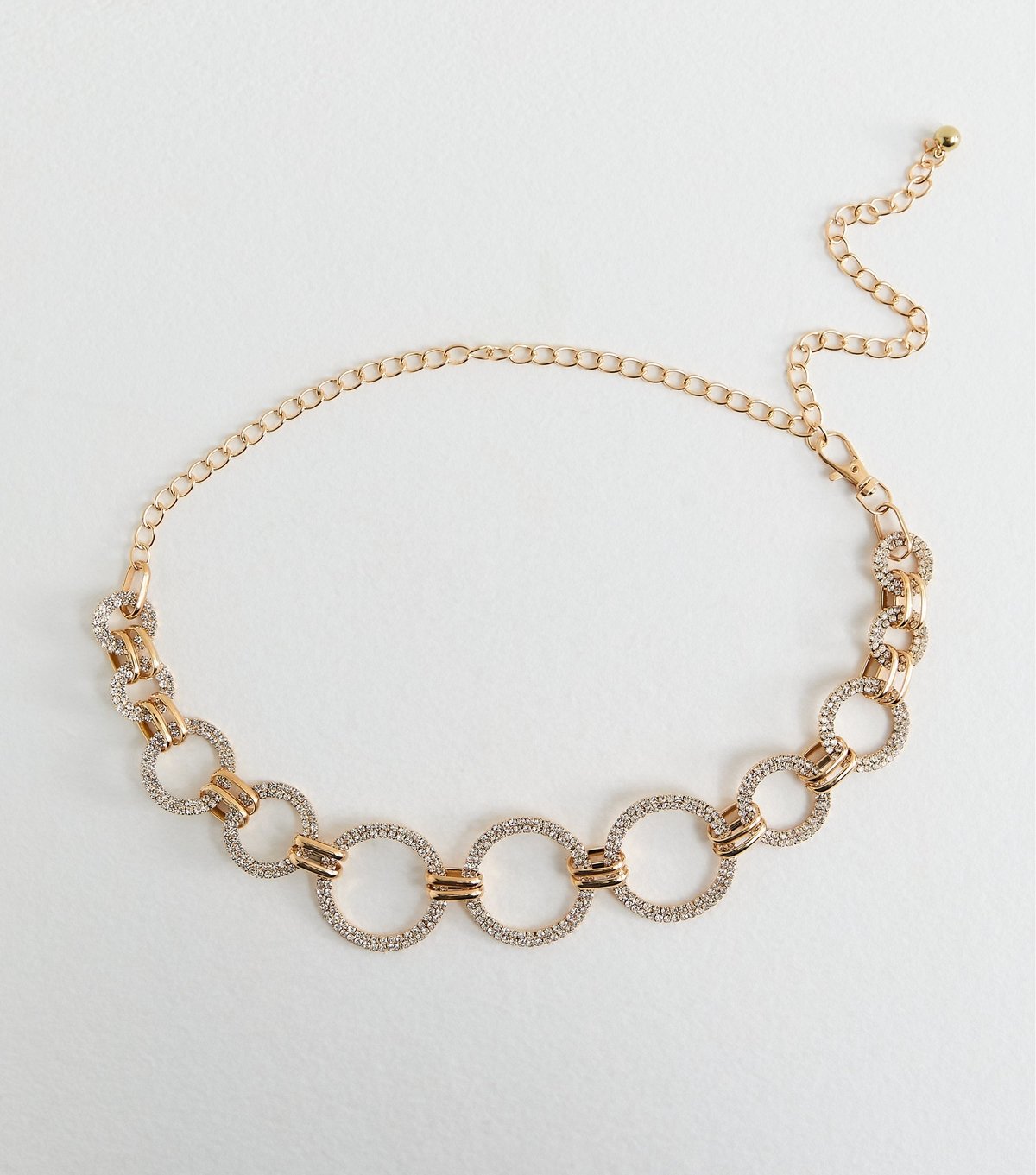 New Look Gold Diamante Embellished Circle Belt New Look - 2