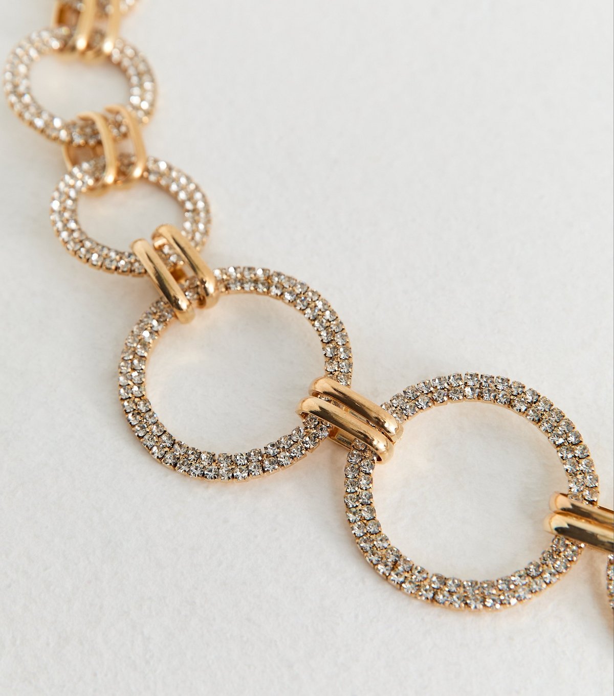 New Look Gold Diamante Embellished Circle Belt New Look - 3