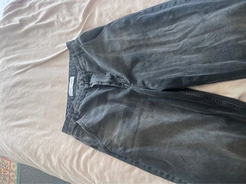 Bershka Bershka barrel fit wide leg jeans
