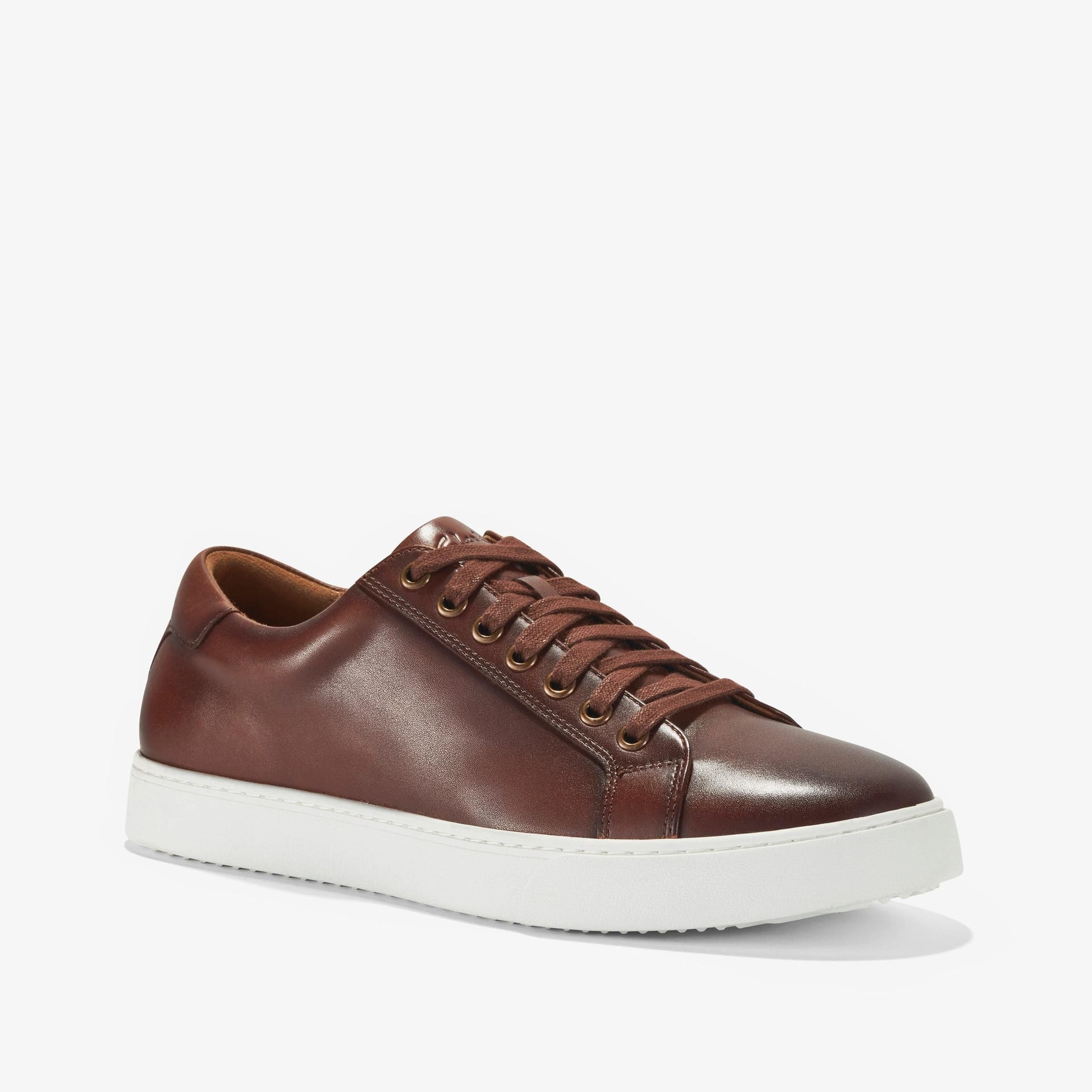 Clarks Clarks Men's Lockton Lace Tan Leather Trainers in Brown - 4