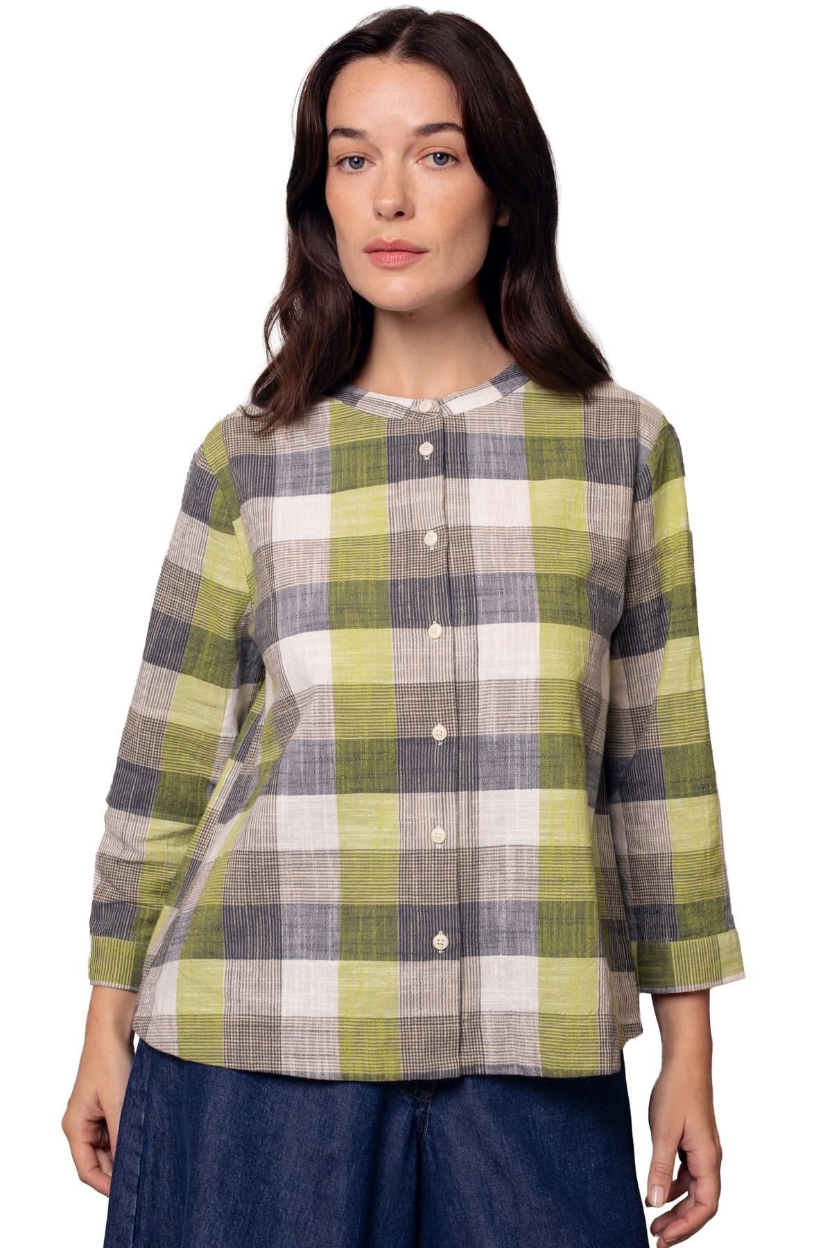 Celtic & Co Celtic & Co Multicolor Check Swing Blouse