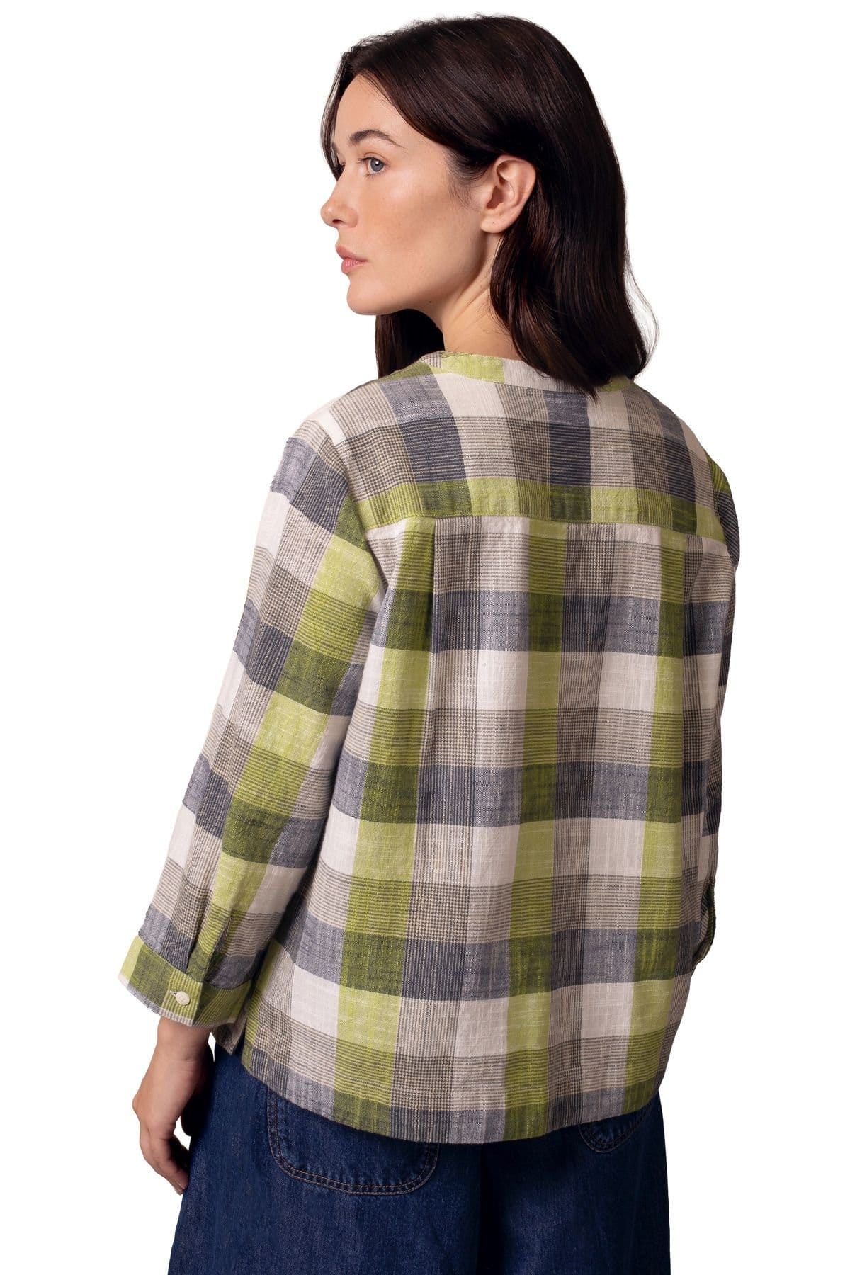 Celtic & Co Celtic & Co Women's Collarless Swing Blouse - 4