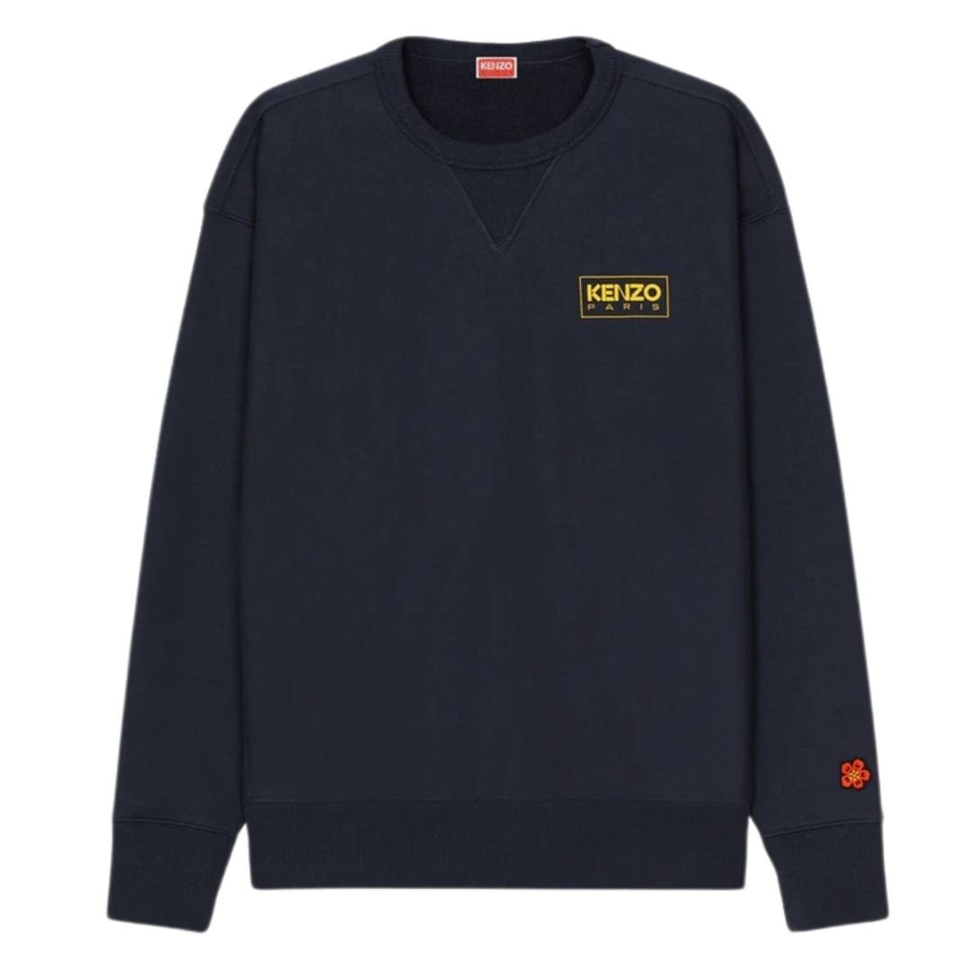 Kenzo Kenzo Men's Paris Outlined Logo Midnight Blue Sweatshirt - 2