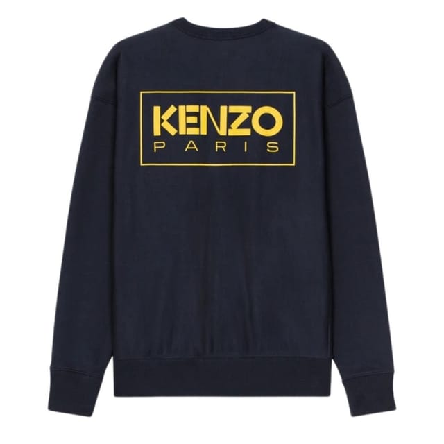Kenzo Kenzo Men's Paris Outlined Logo Midnight Blue Sweatshirt - 2