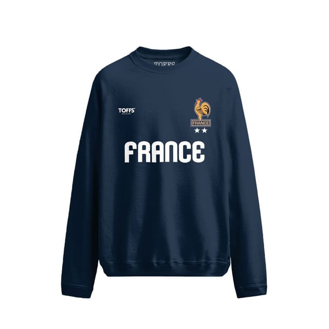 Toffs Football Toffs Football Men's France National Team Graphic Sweatshirt - Navy - 2