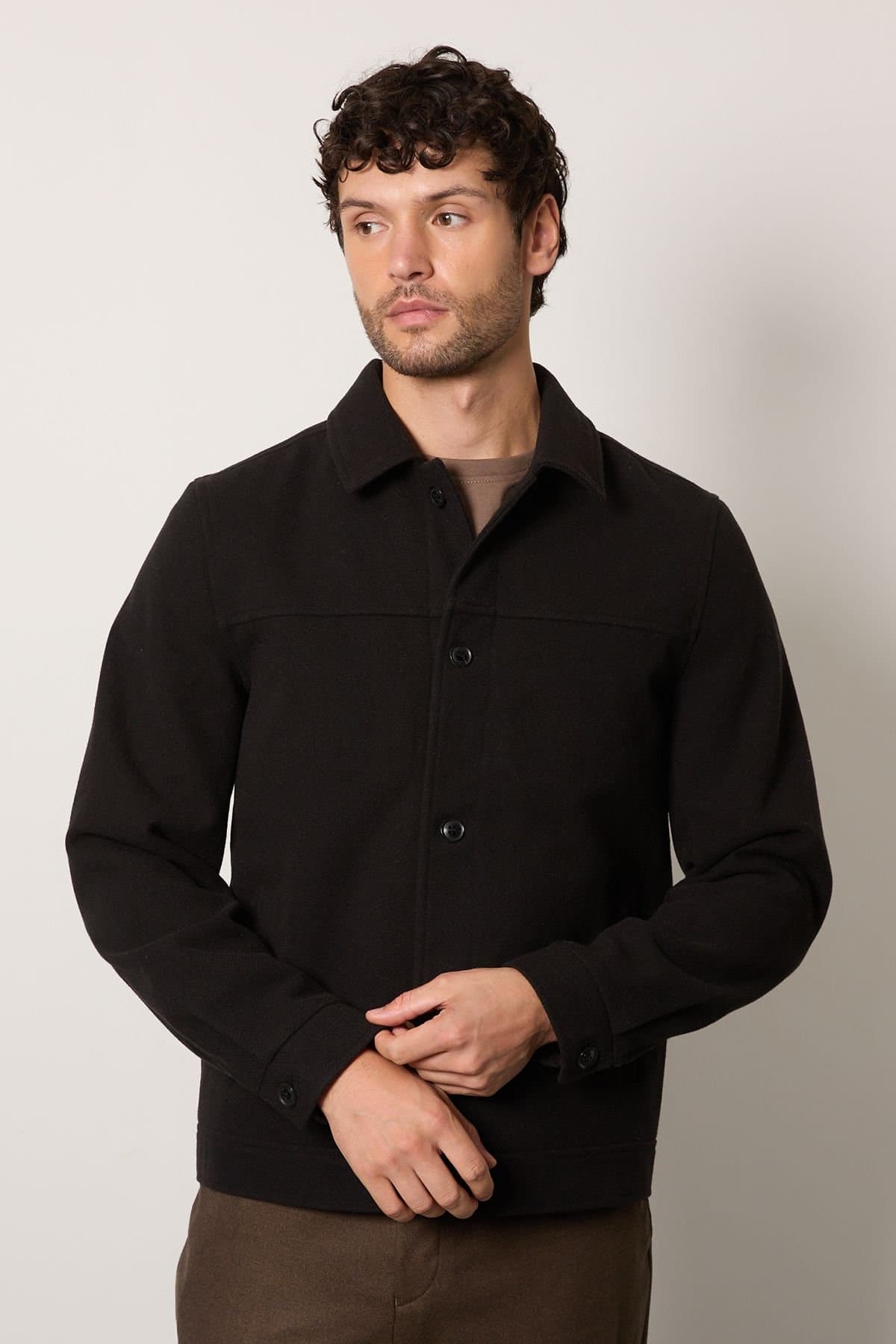Burton Burton Men's Black Wool Look Smart Jacket
