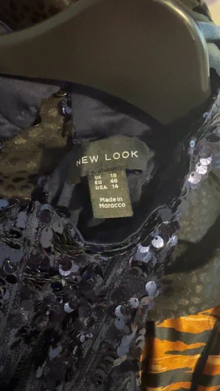 New Look Navy sequin dress new look size 18