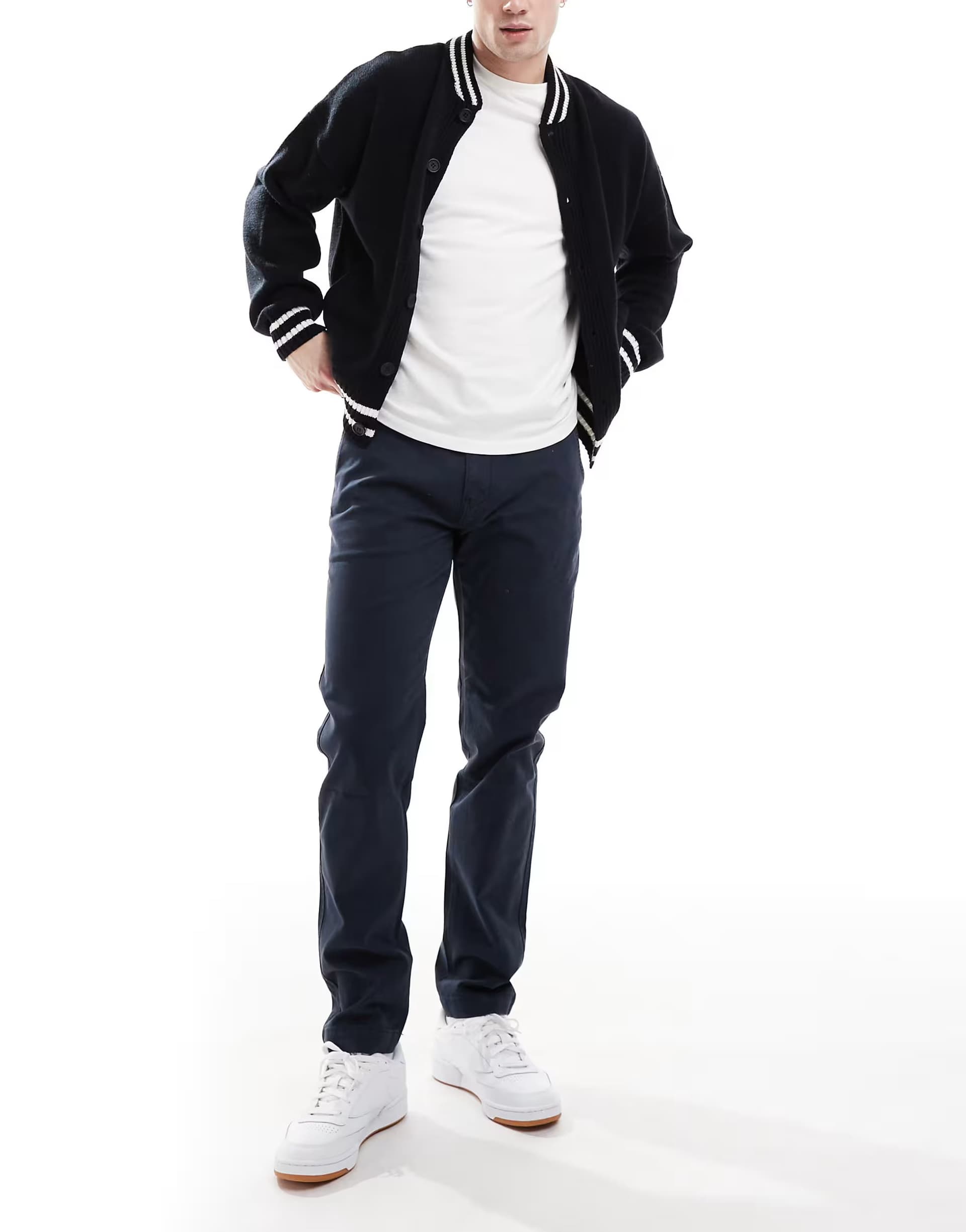 ASOS Levi's XX Chino straight garment dye twill trousers in navy