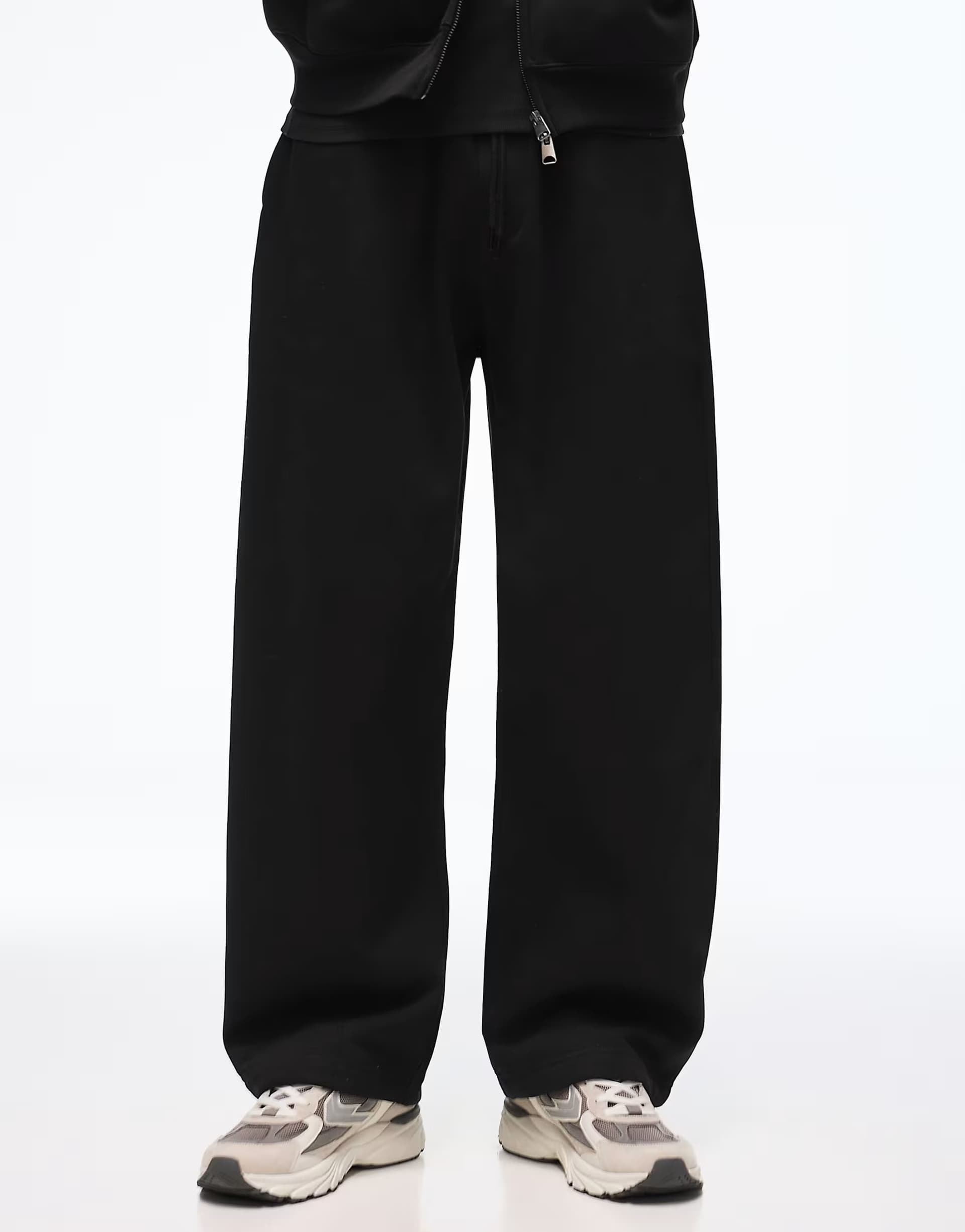 ASOS Bershka Balloon fit joggers in black