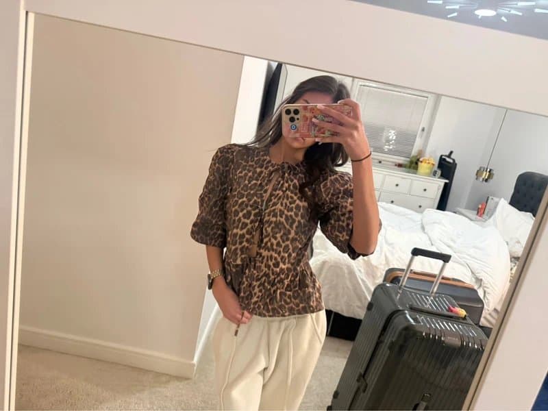 ASOS leopard tint top