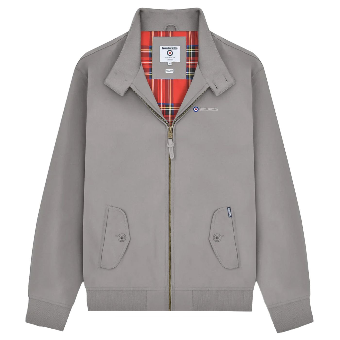 Lambretta Lambretta Men's Shower Resistant Harrington Jacket in Dark Grey - 2