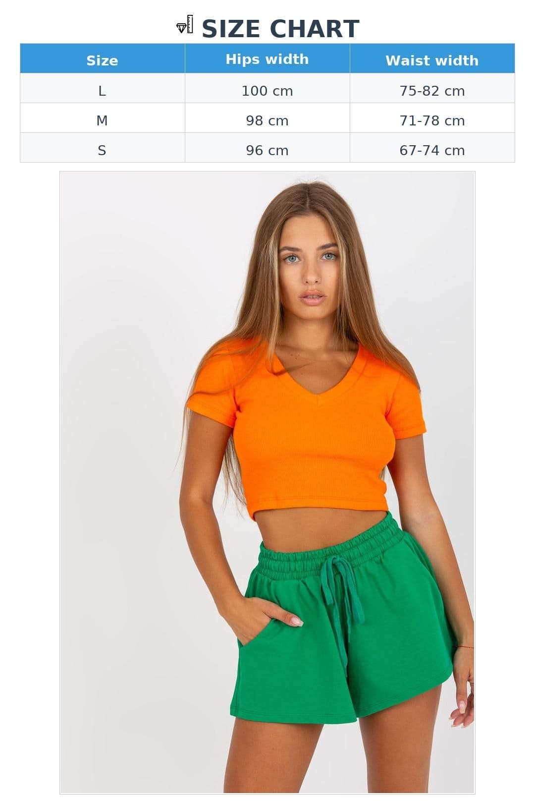 Love Lace Love Lace Women's Wide Leg Elastic Waist Slip Pocket Shorts in Green - 4