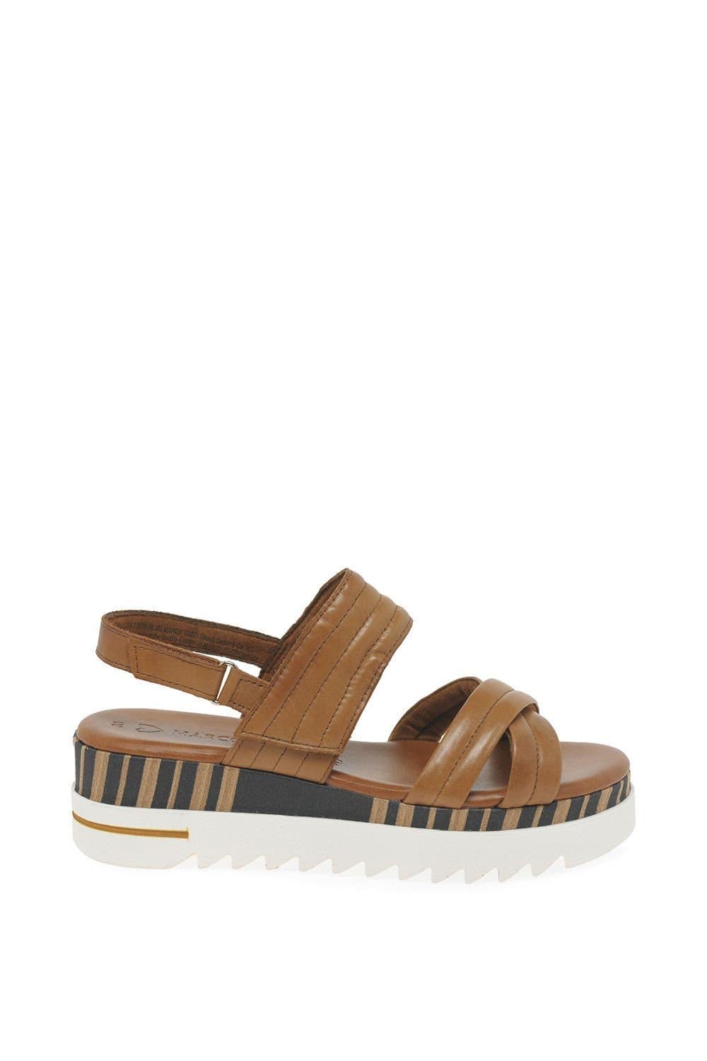 marco tozzi Marco Tozzi Brown Leather Sandals
