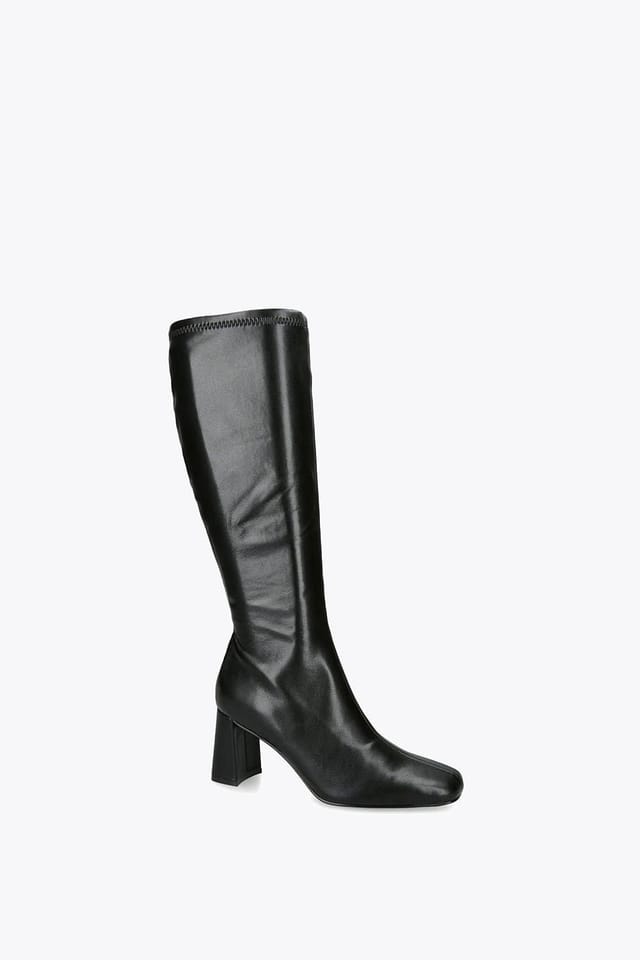 Steve Madden STEVE MADDEN Women's 'Holly Black Leather' Leather Boots - 2
