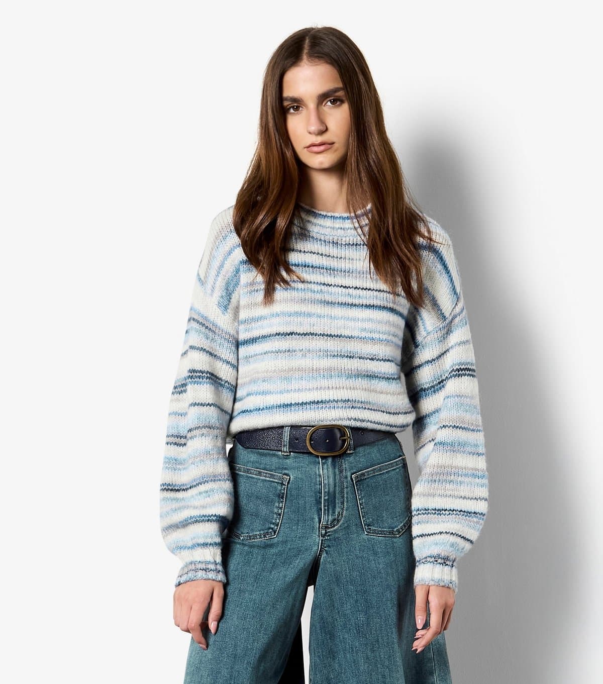Apricot Women's Navy Multicoloured Stripe Jumper Apricot New Look