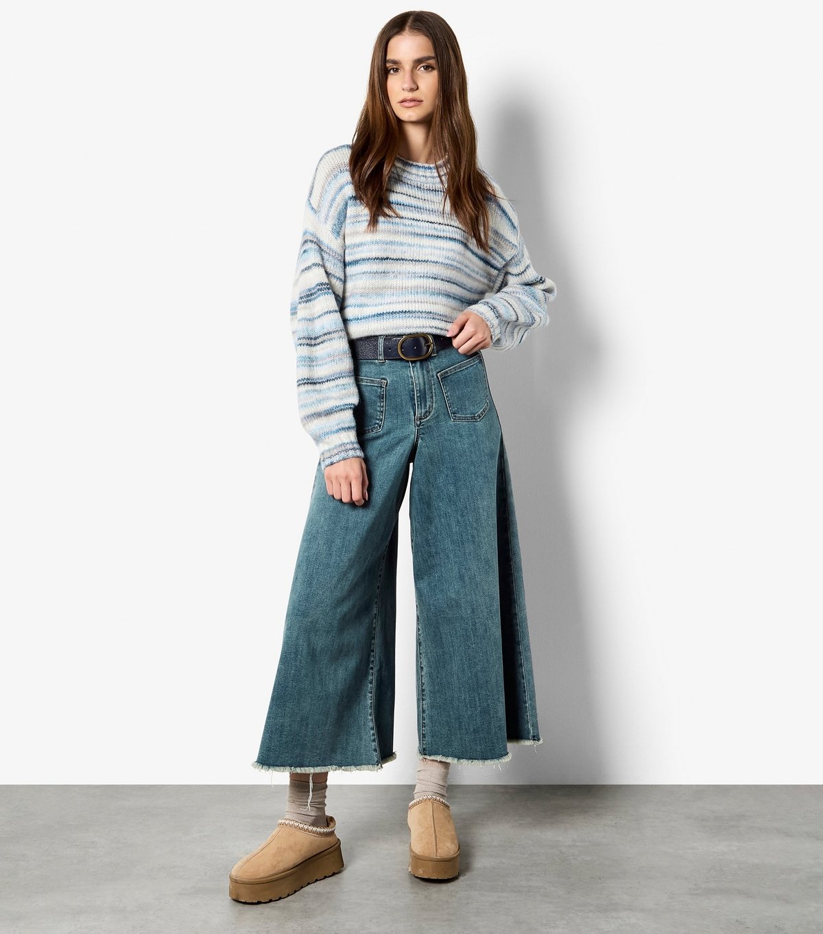 Apricot Women's Navy Multicoloured Stripe Jumper Apricot New Look - 2