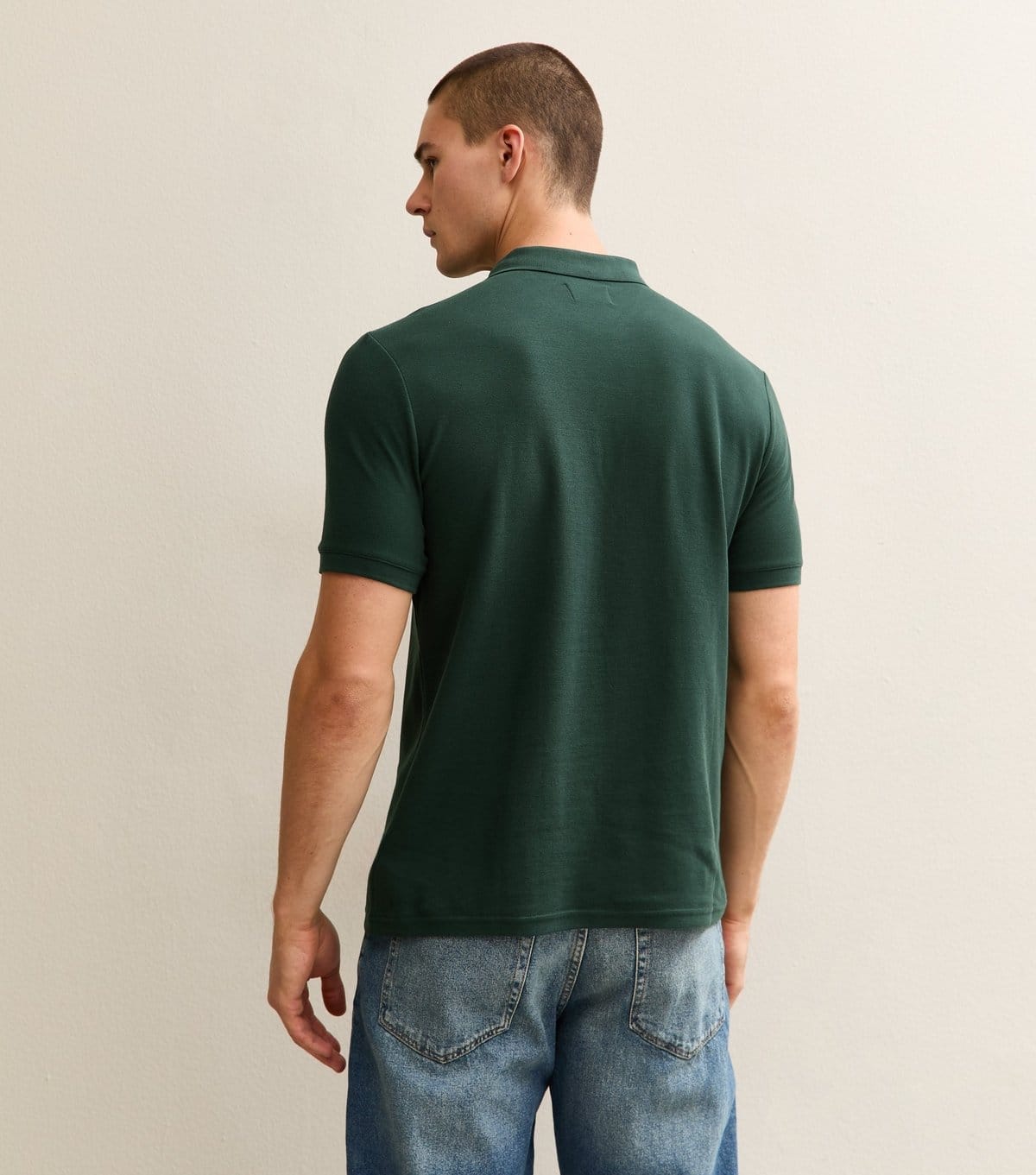 Farah Men's Green Fitted Short Sleeve Polo Farah New Look - 4