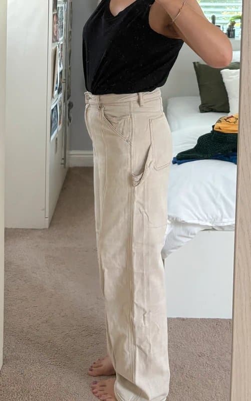 ASOS Design ASOS cream jeans, size 30/34