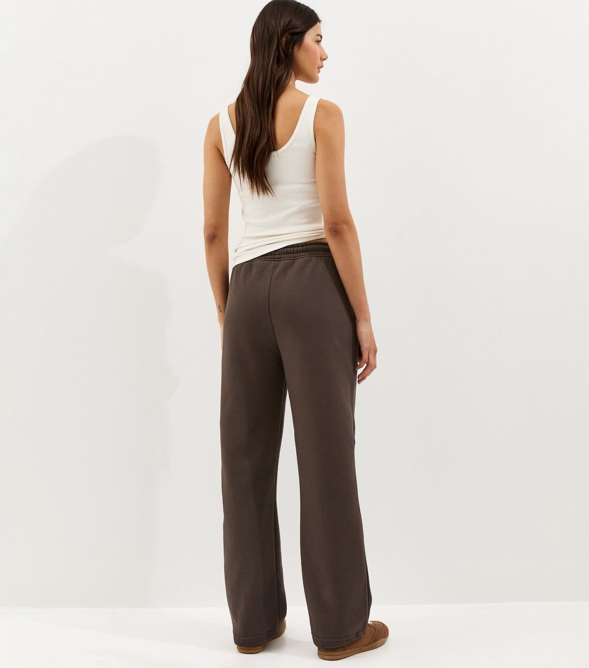 New Look Women's Dark Brown Toggle Cuff Joggers New Look - 4