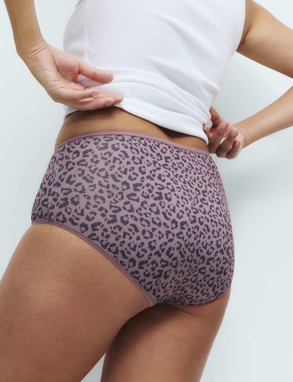 Marks & Spencer M&S 5pk Microfibre High Rise Shorts Brown Mix - 3