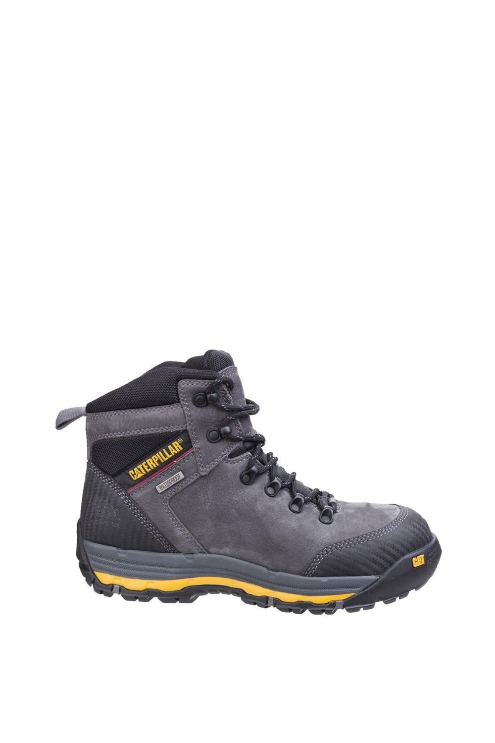 Caterpillar Caterpillar Men's 'Munising' Leather Safety Boots in Grey - 4