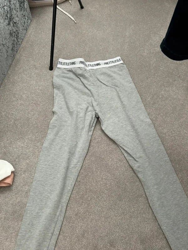 PrettyLittleThing grey pretty little thing leggings