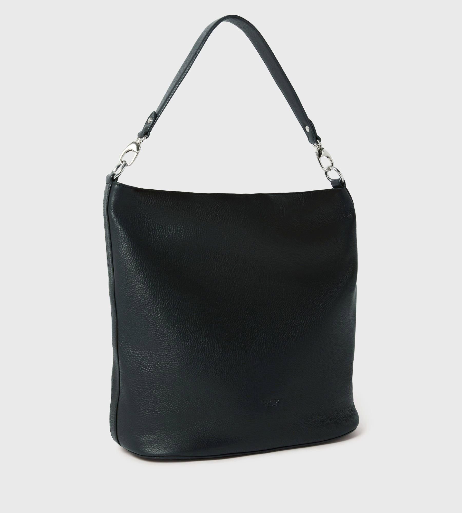 OSPREY LONDON OSPREY LONDON Women's The Kelso Large Leather Hobo Bag in Black - 2