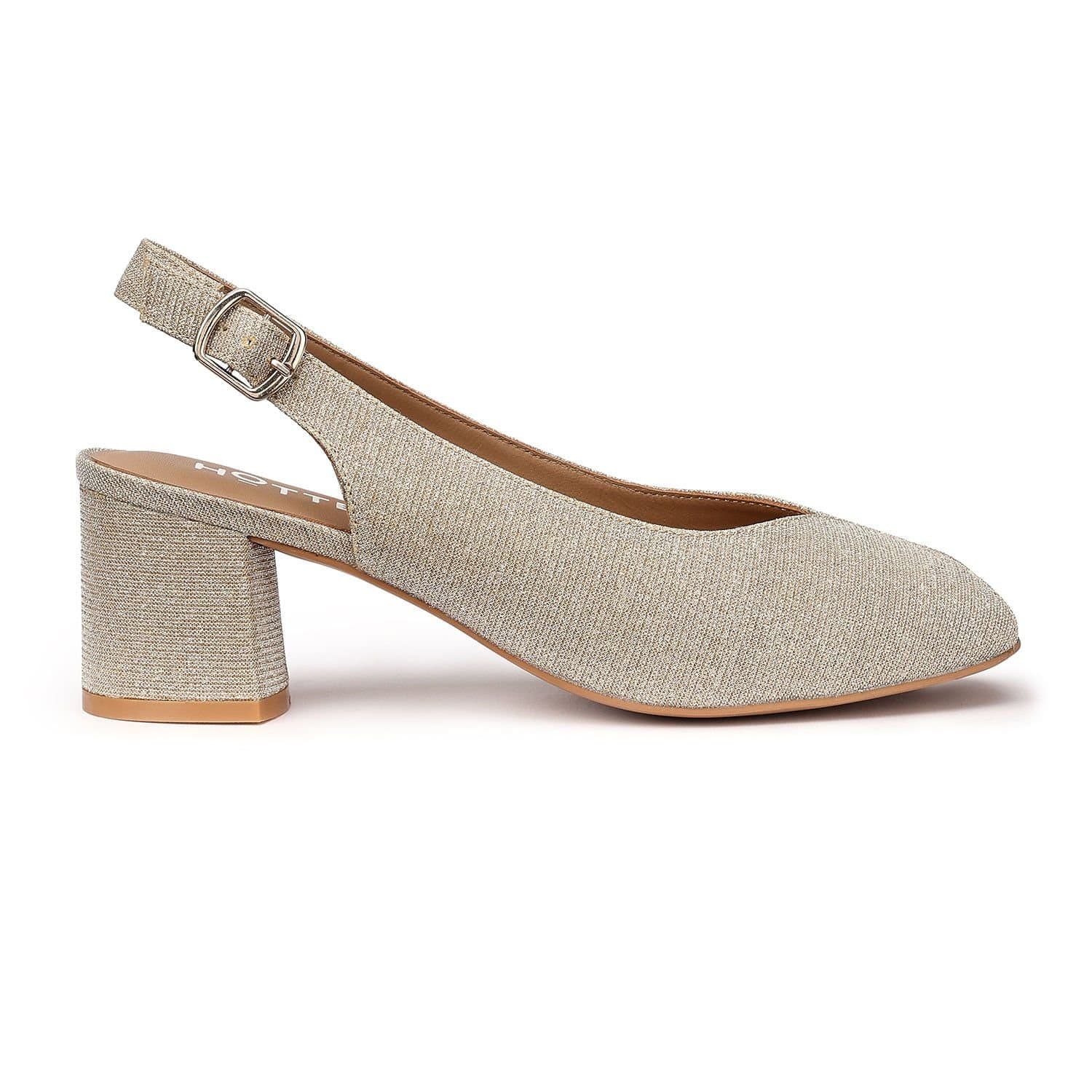 Hotter Hotter Women's Wide Fit 'Studio' Slingbacks in Gold