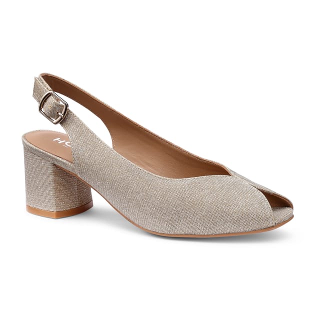 Hotter Hotter Women's Wide Fit 'Studio' Slingbacks in Gold - 2