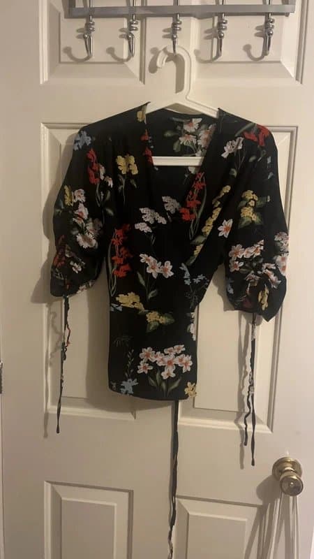 Topshop Topshop wrap blouse