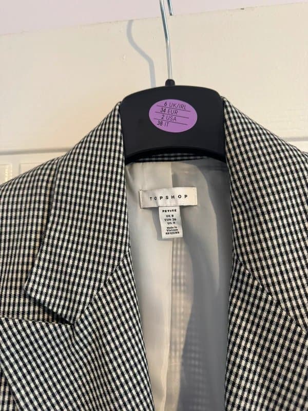 Topshop Topshop checked blazer