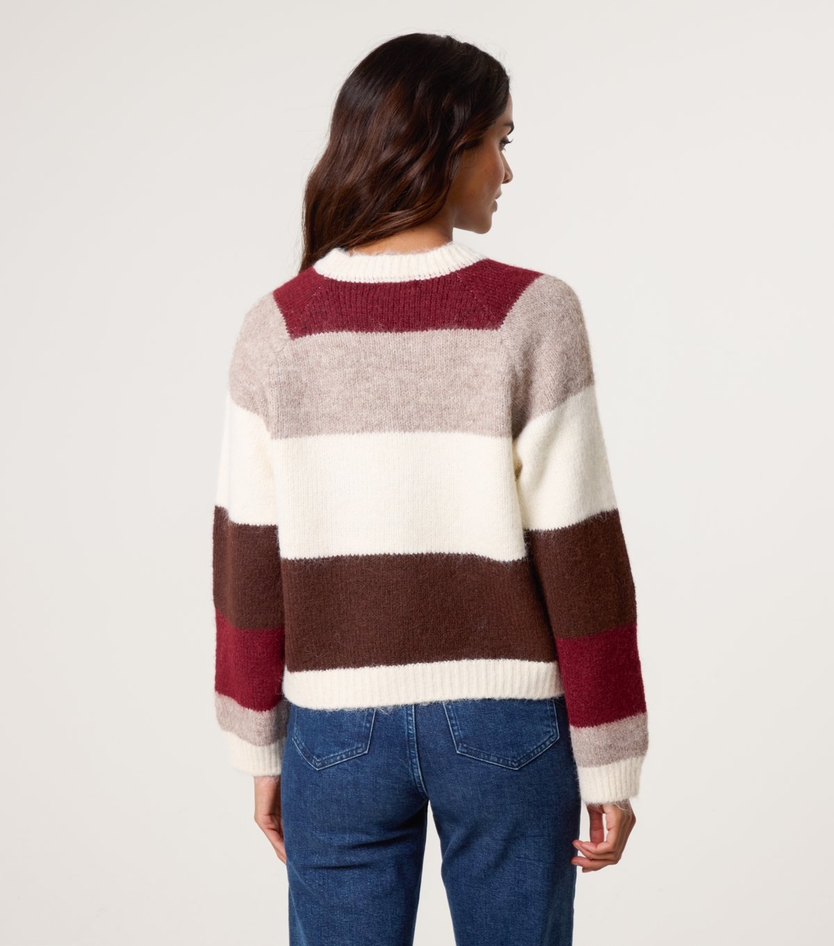 Blue Vanilla Women's Off White Striped Floral Button Cardigan Blue Vanilla New Look - 4