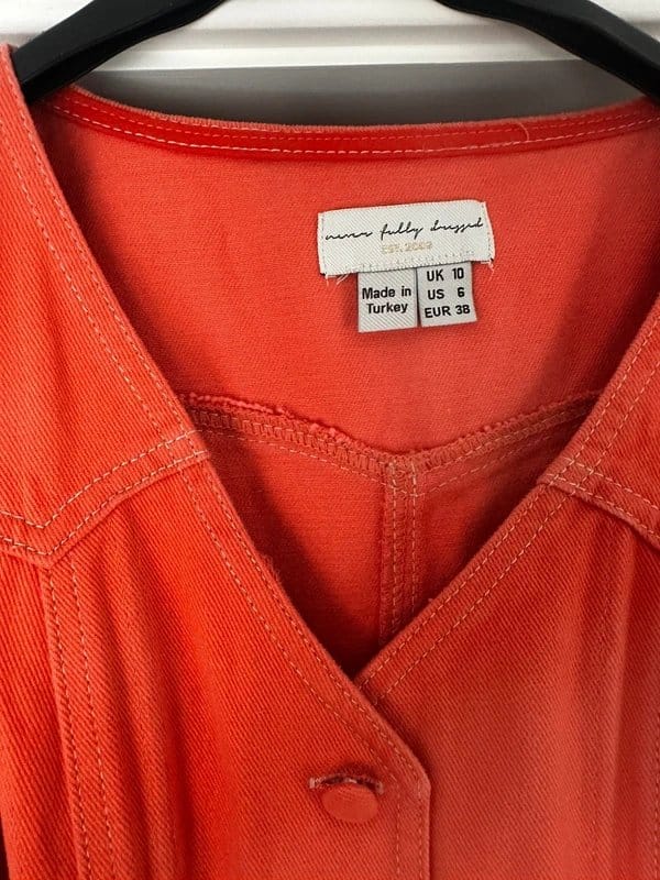 Never Fully Dressed Coral denim NFD playsuit - 1