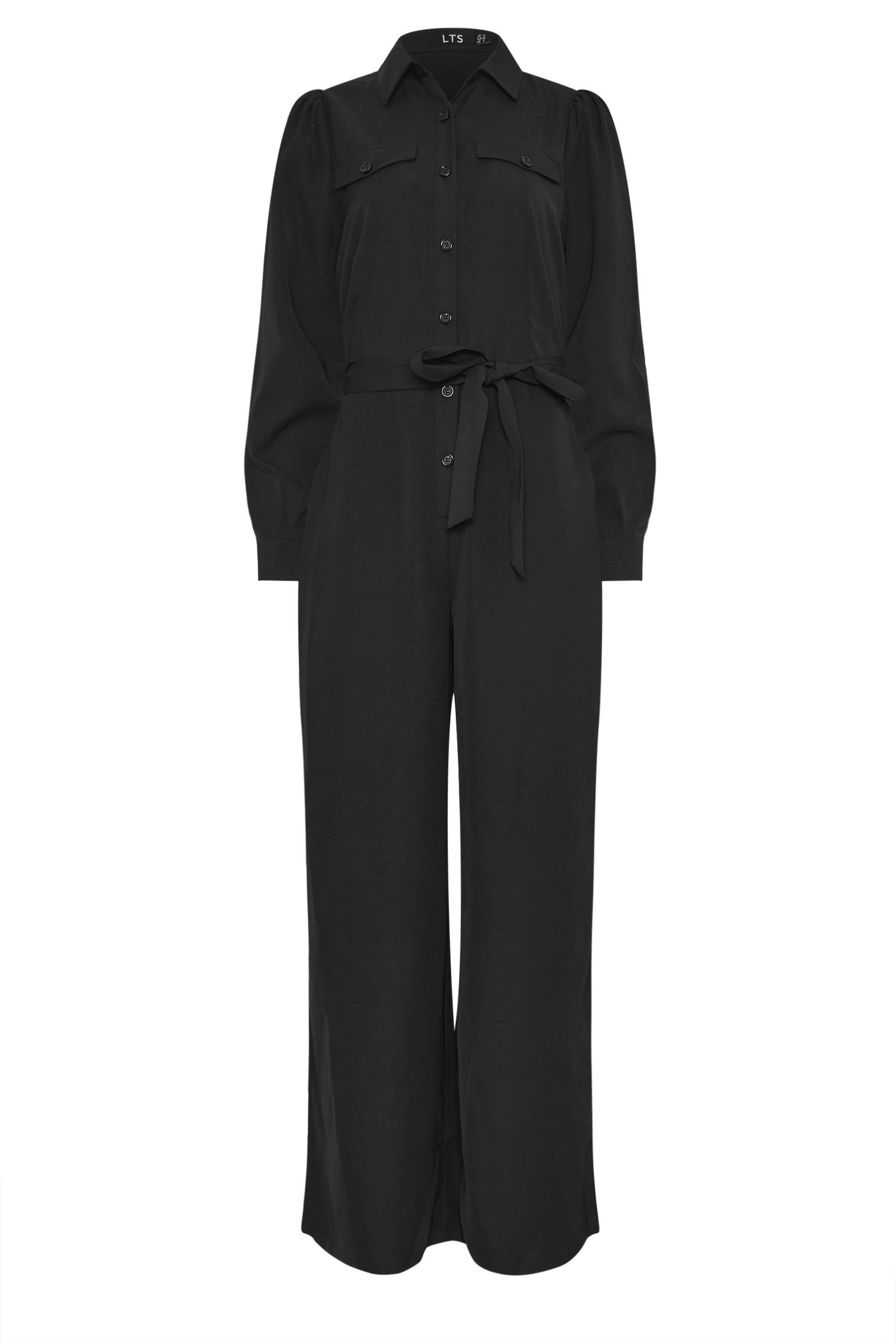 Long Tall Sally Long Tall Sally Women's Tall Wide Leg Jumpsuit in Black - 2