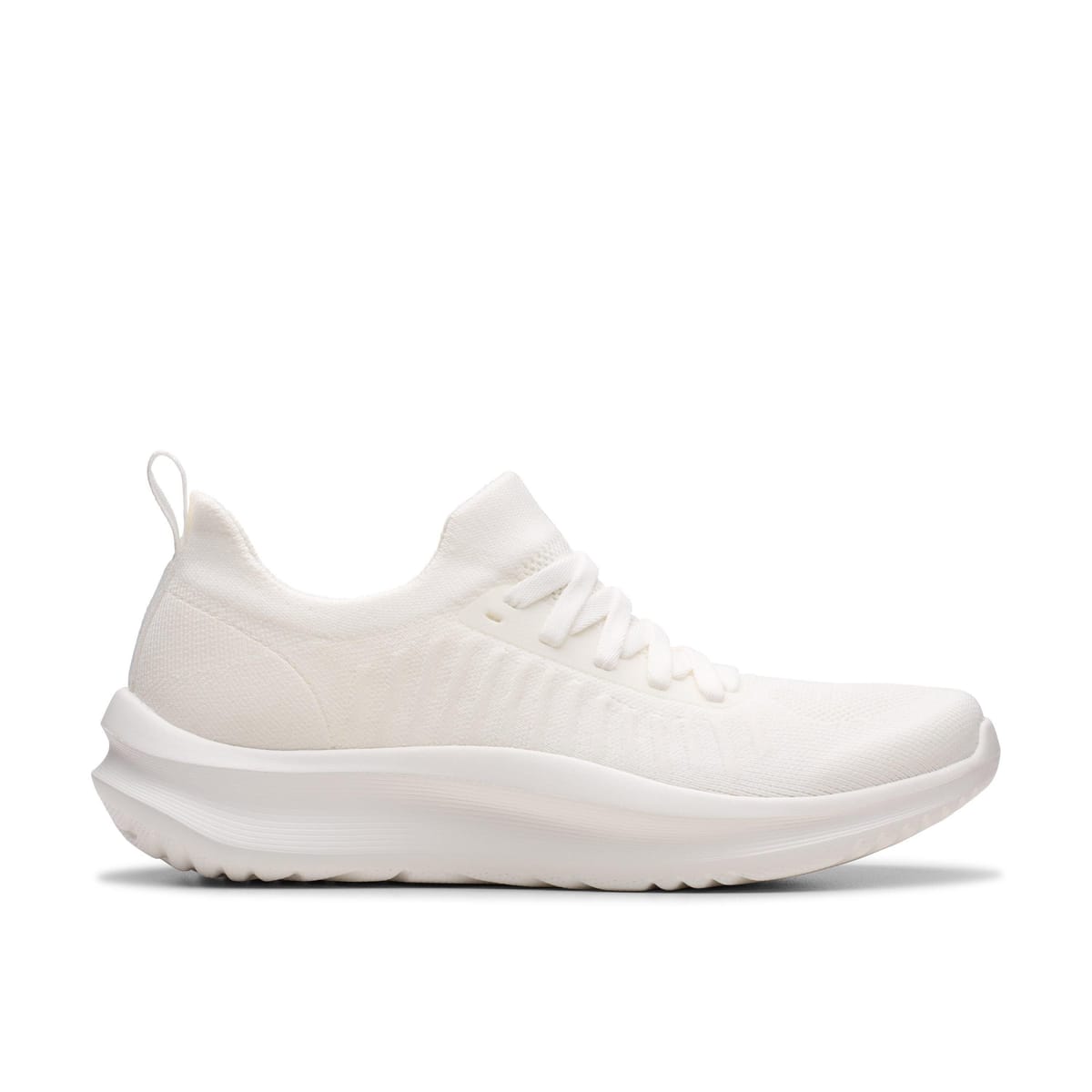 Clarks Clarks Women's Solevana Lace White Trainers - 1