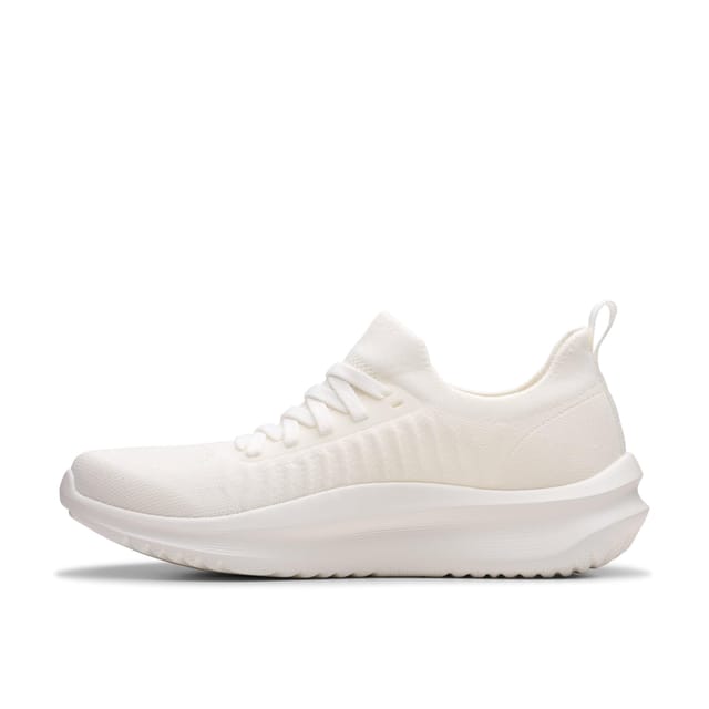 Clarks Clarks Women's Solevana Lace White Trainers - 2