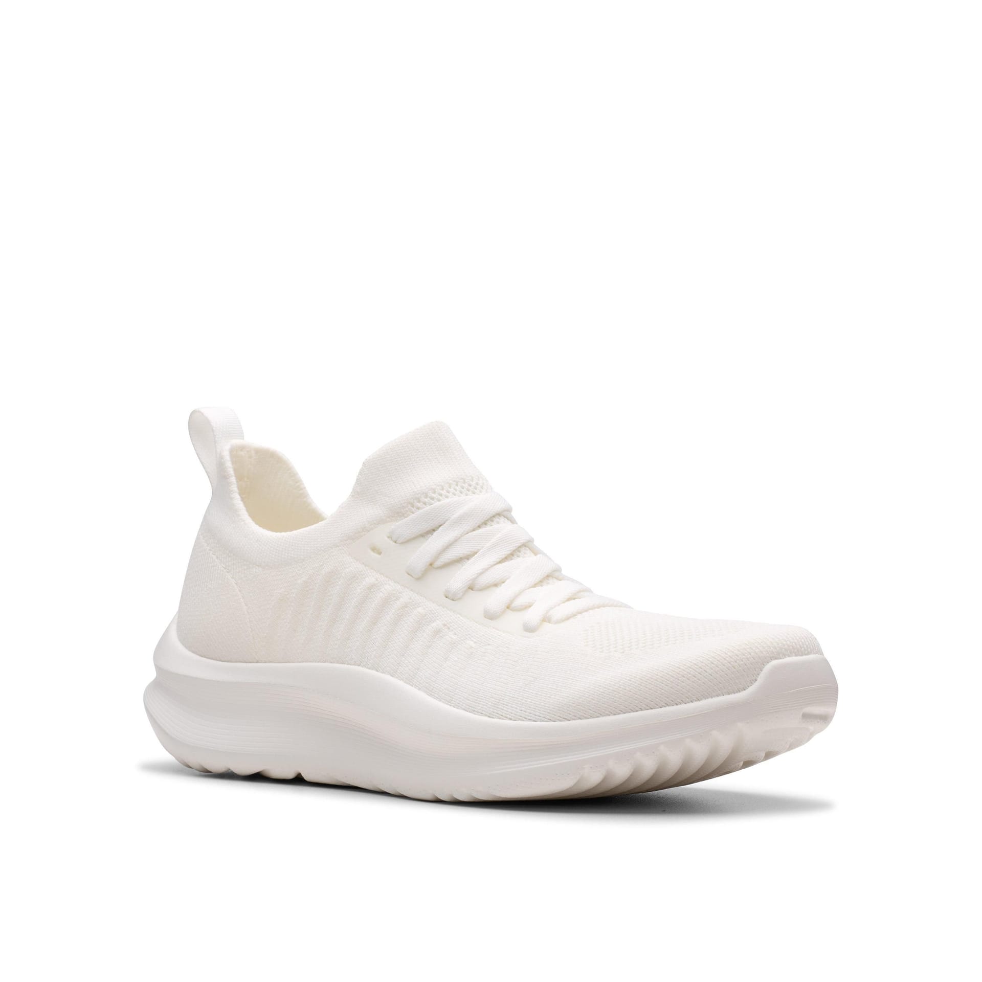 Clarks Clarks Women's Solevana Lace White Trainers - 4