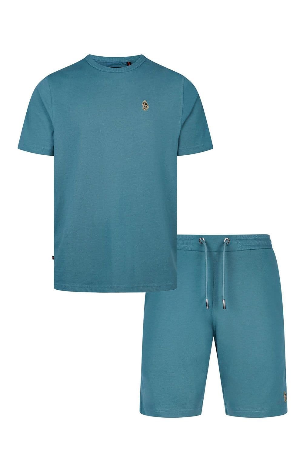 Luke 1977 Luke 1977 Men's Traff T-Shirt & Short Set in Teal - 4