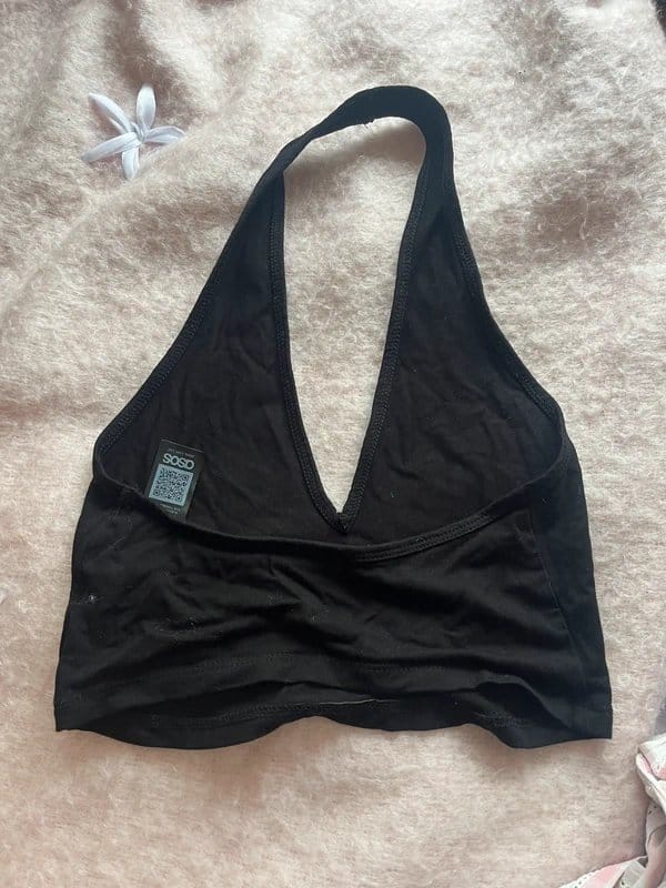 ASOS Black Halter Top