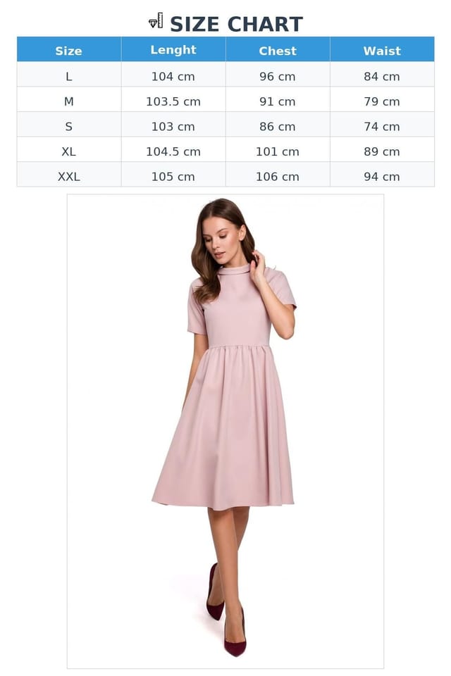 Love Lace Love Lace Women's Fitted Top Ruffled Sleeve Rolled Collar Dress in Pink - 3